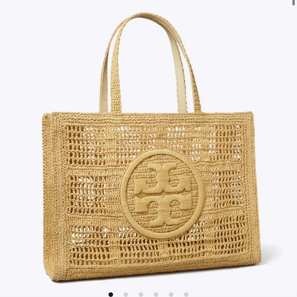 TORY BURCH LARGE ELLA HAND-CROCHETED TOTE